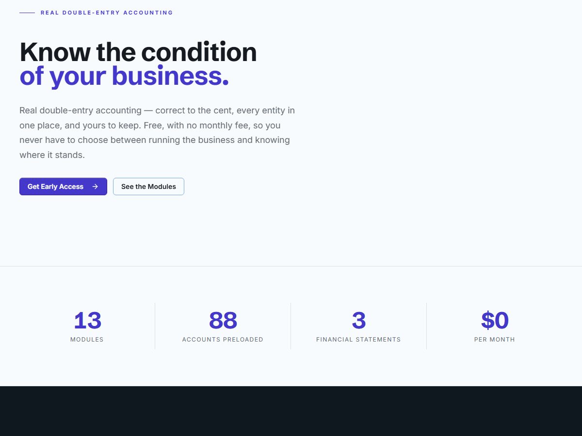 Analytical Ledger website screenshot